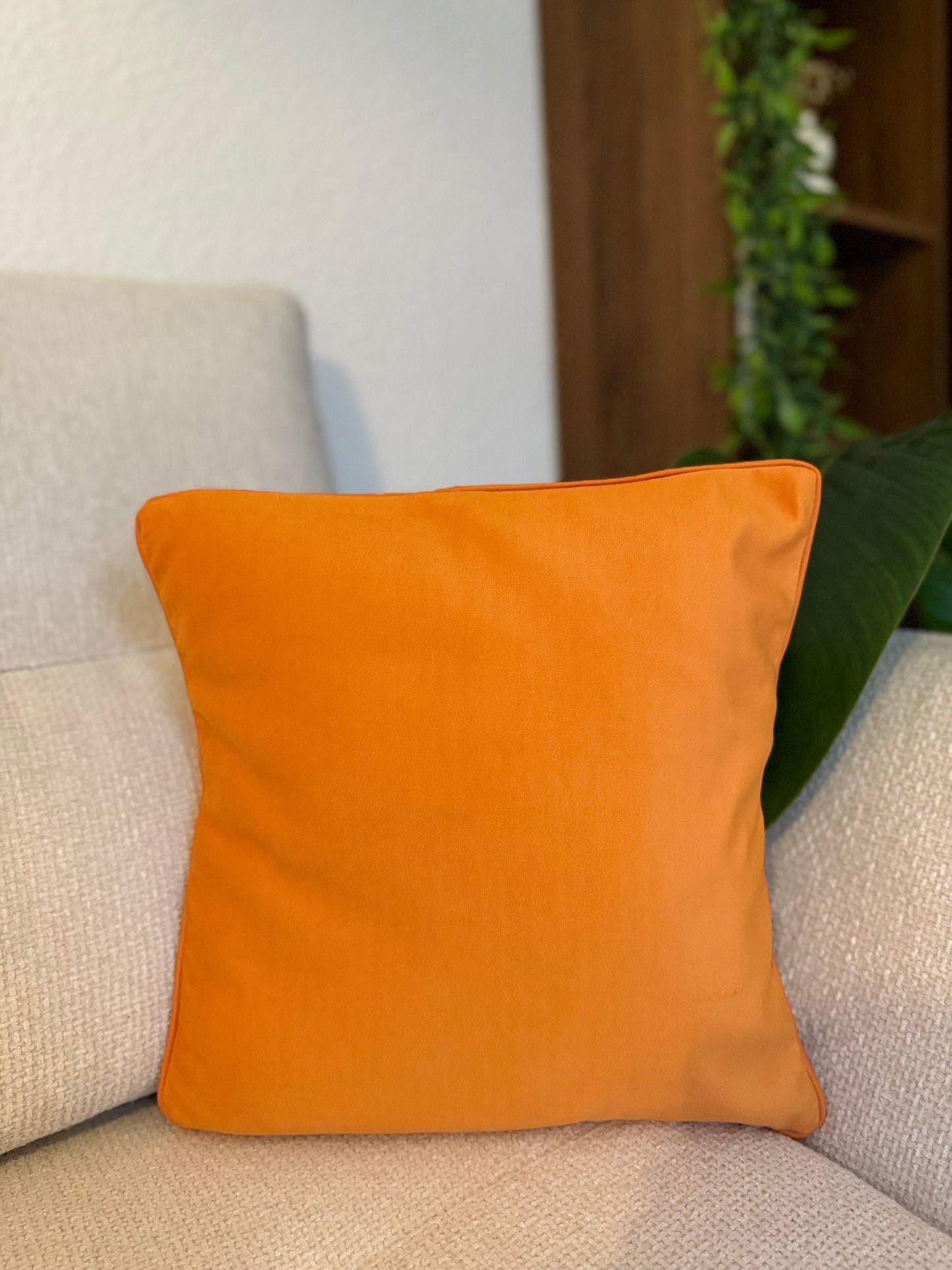 Housse de coussin uni 40x40cm Toi d'abord